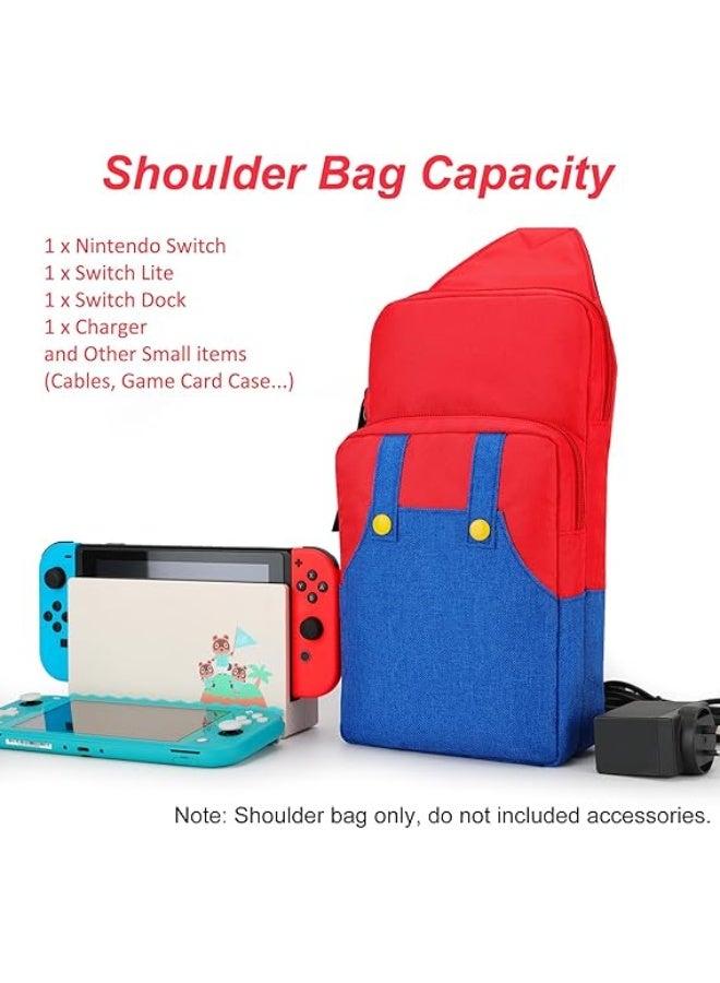jaexest حقيبة سفر لطيفة واقية لـ Nintendo Switch / Switch Lite / Switch OLED، حقيبة تخزين محمولة مع حاملات ألعاب، غطاء مبطن مقاوم للصدمات للجهاز والإكسسوارات - Image 5